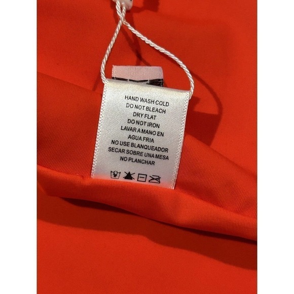 Sara Swim Red One Piece Tie Back Swimsuit Size Large NWT (Note Flaw) - Picture 9 of 14